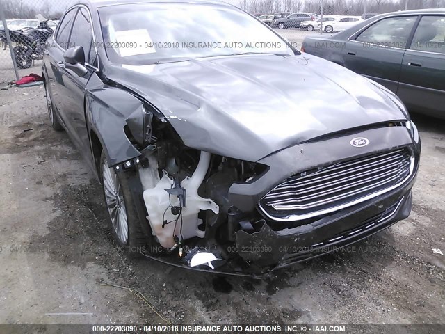 3FA6P0K98GR369593 - 2016 FORD FUSION TITANIUM GRAY photo 6