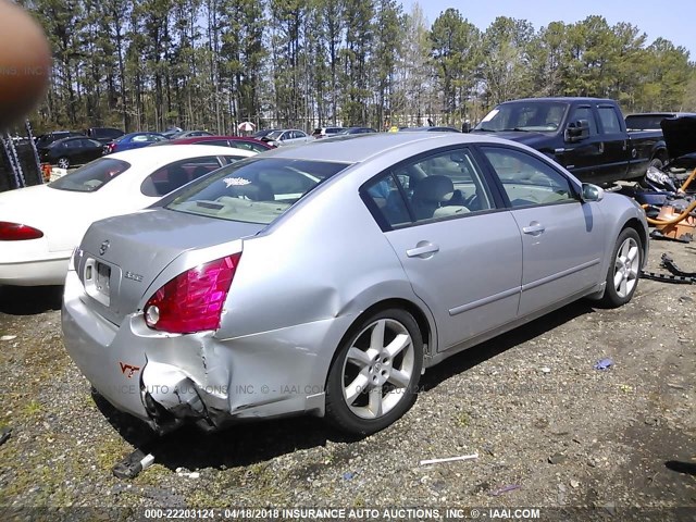 1N4BA41EX5C864153 - 2005 NISSAN MAXIMA SE/SL SILVER photo 4