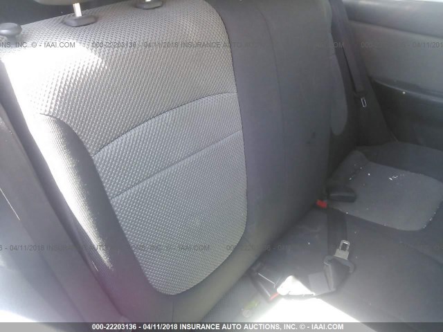 KNAFE162285022202 - 2008 KIA SPECTRA5 5 SX SILVER photo 8