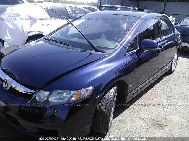 2HGFA1F65BH524429 - 2011 HONDA CIVIC LX-S Կապույտ լուսանկար 2