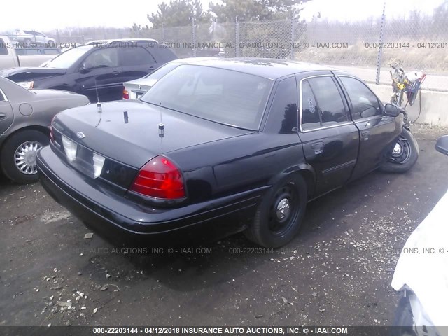 2FABP7BV3BX143542 - 2011 FORD CROWN VICTORIA POLICE INTERCEPTOR BLACK photo 4