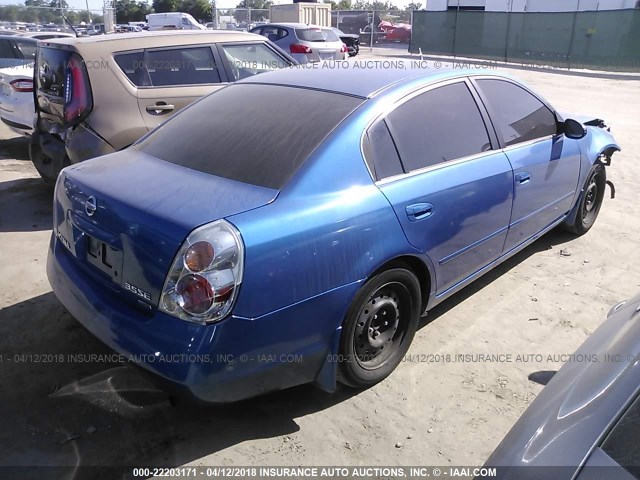 1N4BL11D64C120483 - 2004 NISSAN ALTIMA SE BLUE photo 4