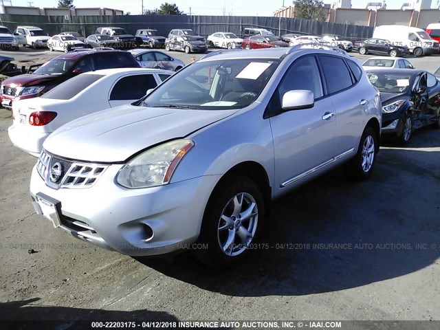 JN8AS5MV8BW660101 - 2011 NISSAN ROGUE S/SV/KROM SILVER photo 2