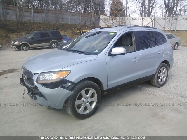 5NMSH13E07H024310 - 2007 HYUNDAI SANTA FE SE/LIMITED Light Blue photo 2