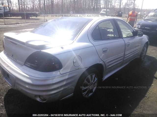 1G2NE52F32C149322 - 2002 PONTIAC GRAND AM SE SILVER photo 4