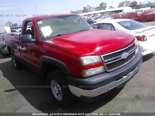 1GCHC24U06E105104 - 2006 CHEVROLET SILVERADO C2500 HEAVY DUTY RED photo 1