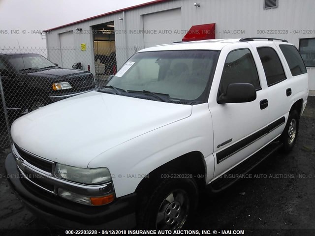 1GNEK13V83J165300 - 2003 CHEVROLET TAHOE K1500 WHITE photo 2