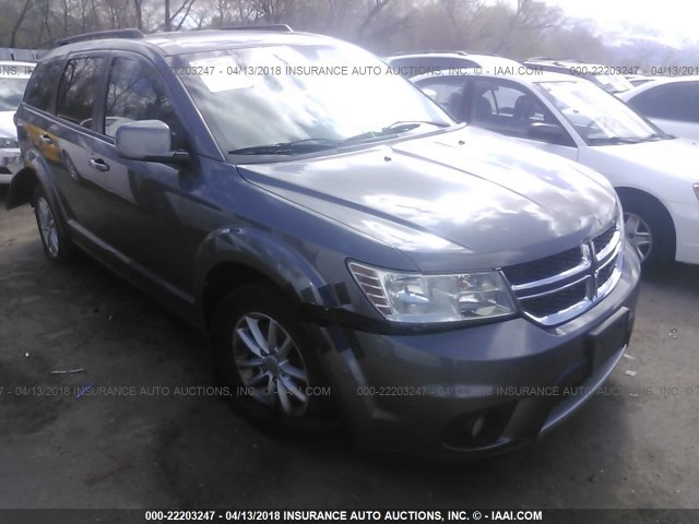 3C4PDDBG8DT593250 - 2013 DODGE JOURNEY SXT GRAY photo 1