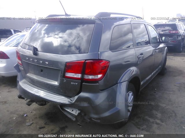 3C4PDDBG8DT593250 - 2013 DODGE JOURNEY SXT GRAY photo 4