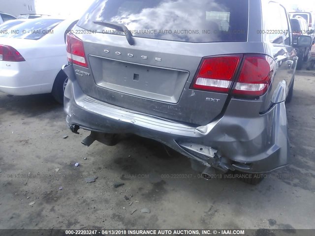 3C4PDDBG8DT593250 - 2013 DODGE JOURNEY SXT GRAY photo 6