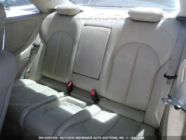 WDBTJ56H07F219003 - 2007 MERCEDES-BENZ CLK 350 WHITE photo 8