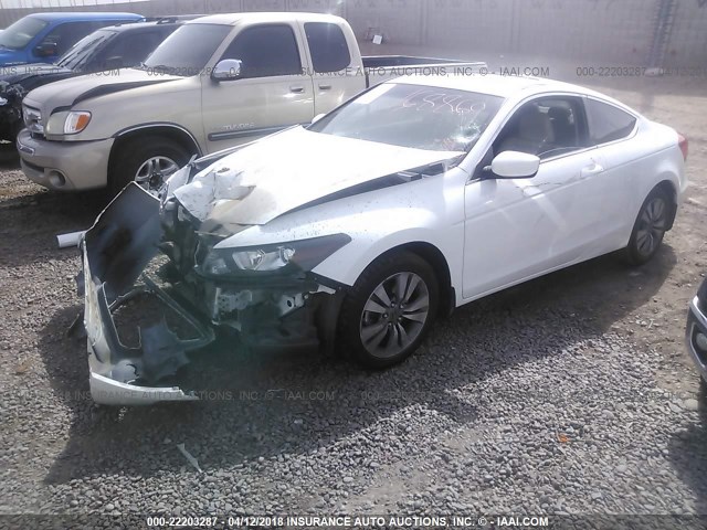 1HGCS1B88CA000697 - 2012 HONDA ACCORD EXL WHITE photo 2