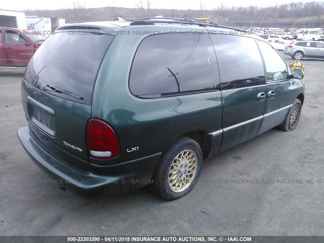 1C4GP64L4WB662596 - 1998 CHRYSLER TOWN & COUNTRY LXI GREEN photo 4