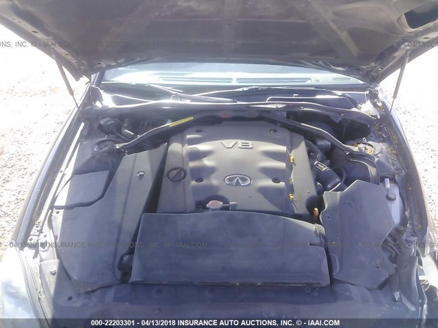 JNKBF01A63M100842 - 2003 INFINITI Q45 GRAY photo 10