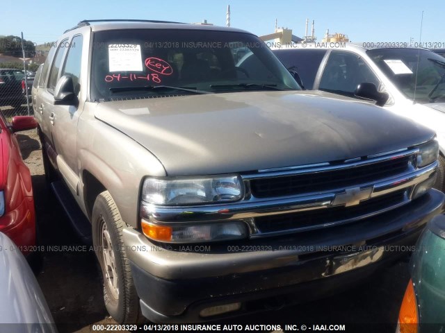 1GNEK13T31R142195 - 2001 CHEVROLET TAHOE K1500 BEIGE photo 1