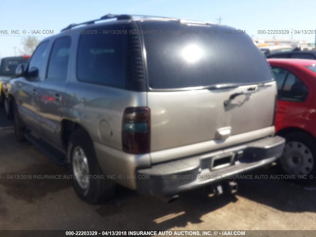 1GNEK13T31R142195 - 2001 CHEVROLET TAHOE K1500 BEIGE photo 3