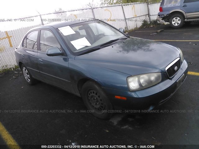 KMHDN45D51U146602 - 2001 HYUNDAI ELANTRA GLS/GT GREEN photo 1