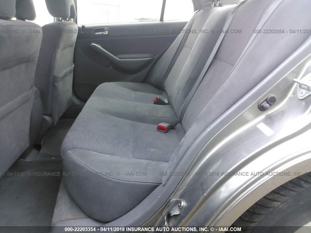 JHMES95675S006390 - 2005 HONDA CIVIC HYBRID GRAY photo 8