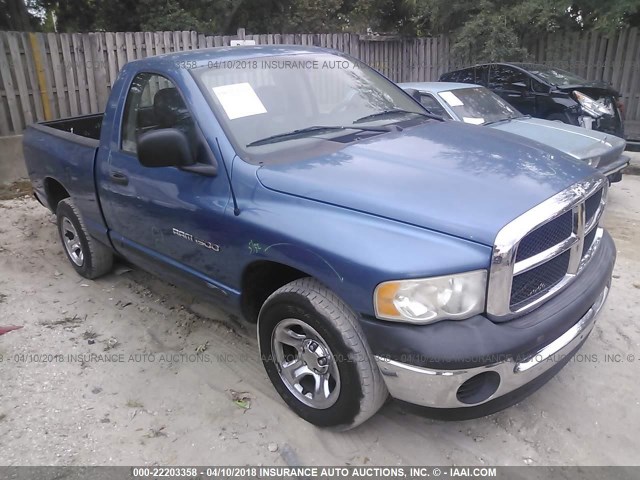 1D7HA16K24J215495 - 2004 DODGE RAM 1500 ST BLUE photo 1