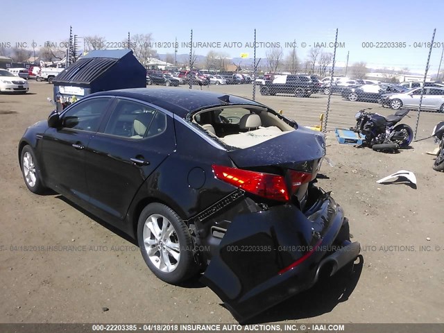 5XXGN4A75DG239728 - 2013 KIA OPTIMA EX BLACK photo 3