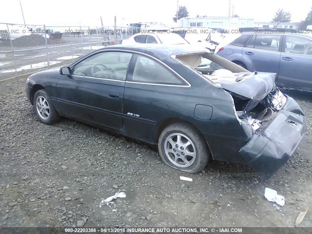 2T1CF22P4XC219111 - 1999 TOYOTA CAMRY SOLARA SE/SLE მწვანე ფოტო 3
