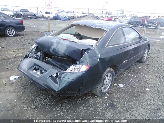2T1CF22P4XC219111 - 1999 TOYOTA CAMRY SOLARA SE/SLE მწვანე ფოტო 4