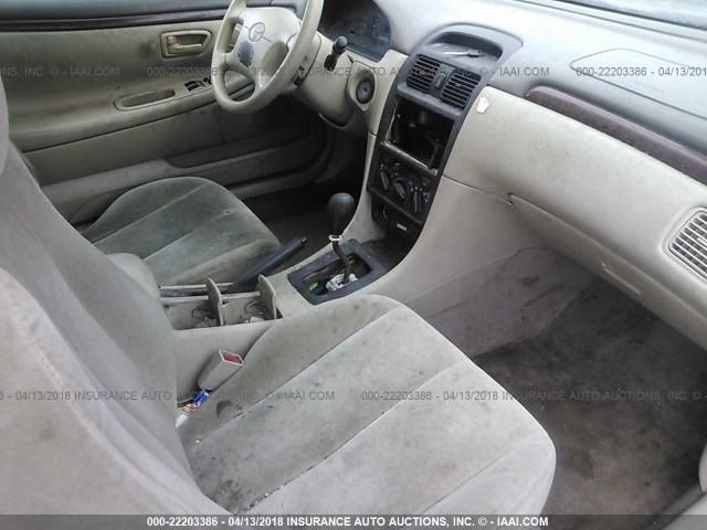 2T1CF22P4XC219111 - 1999 TOYOTA CAMRY SOLARA SE/SLE მწვანე ფოტო 5