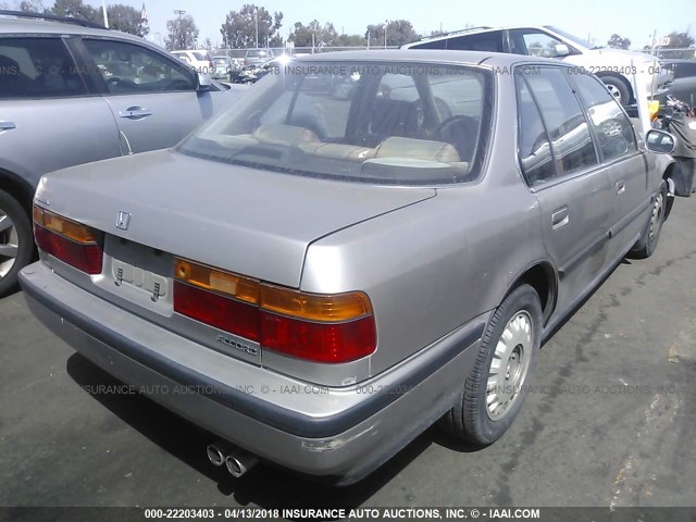 JHMCB7661MC081069 - 1991 HONDA ACCORD EX/EX-R GRAY photo 4