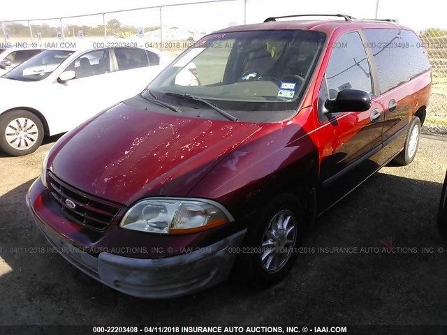 2FMZA514XXBA95075 - 1999 FORD WINDSTAR LX BURGUNDY photo 2