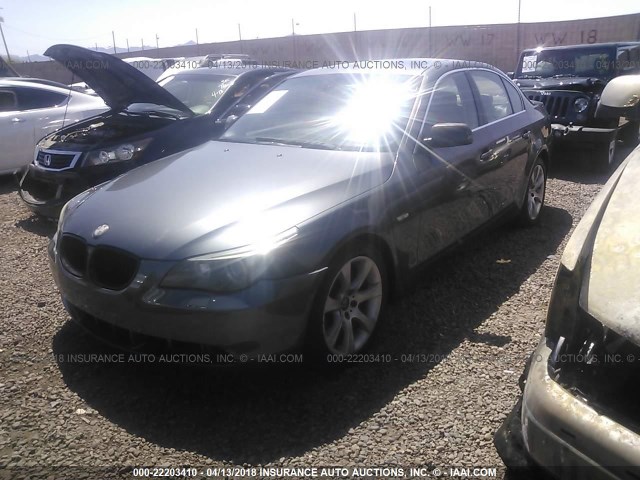 WBANE535X7CW60290 - 2007 BMW 525 I GRAY photo 2