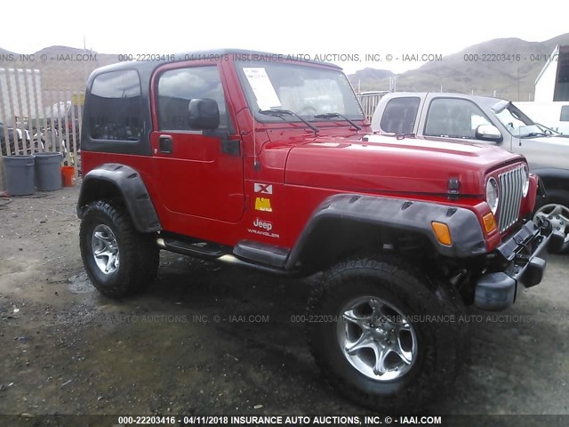 1J4FA39S44P703623 - 2004 JEEP WRANGLER X RED photo 1