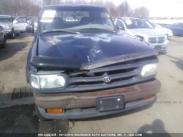 4F4CR17U3STM08664 - 1995 MAZDA B3000 CAB PLUS BLUE photo 6