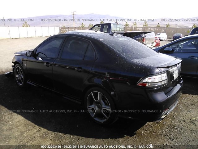 YS3FM42R181139053 - 2008 SAAB 9-3 TURBOX BLACK photo 3