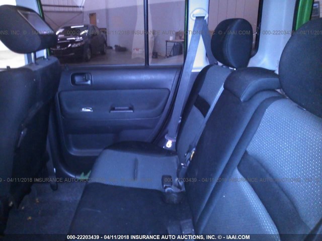 JTLKT324164070372 - 2006 TOYOTA SCION XB GREEN photo 8