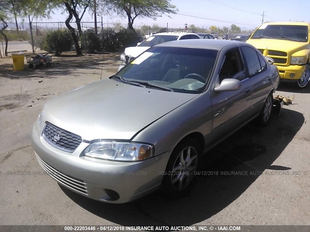 3N1CB51DX1L421236 - 2001 NISSAN SENTRA XE/GXE GRAY photo 2