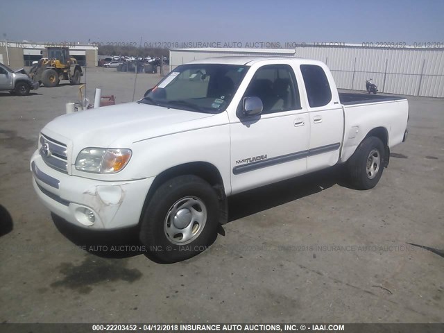 5TBRU34176S471612 - 2006 TOYOTA TUNDRA ACCESS CAB SR5 WHITE photo 2