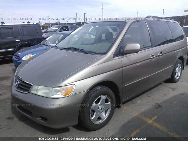 5FNRL18914B061050 - 2004 HONDA ODYSSEY EXL GOLD photo 2