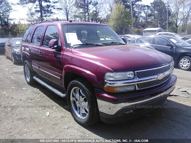 1GNEC13TX5R187167 - 2005 CHEVROLET TAHOE C1500 BURGUNDY photo 1