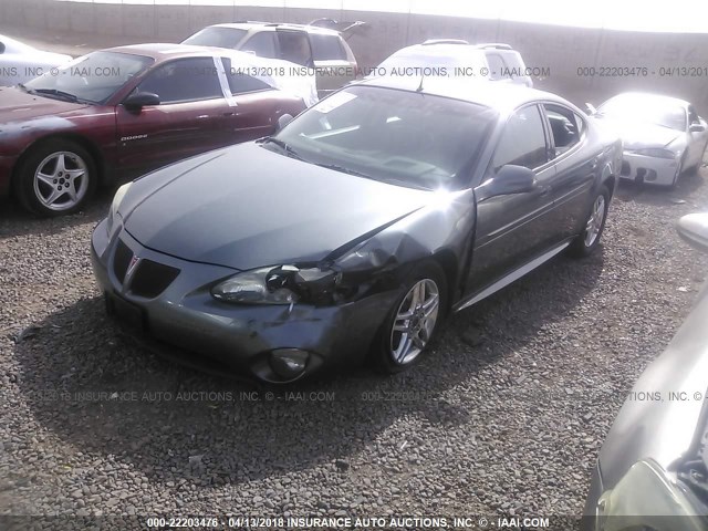 2G2WR524851330093 - 2005 PONTIAC GRAND PRIX GTP GRAY photo 2