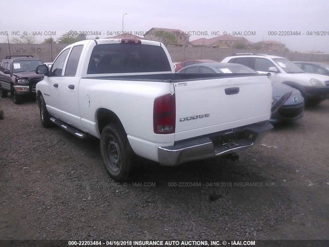 1D7HA18K33J564001 - 2003 DODGE RAM 1500 ST WHITE photo 3