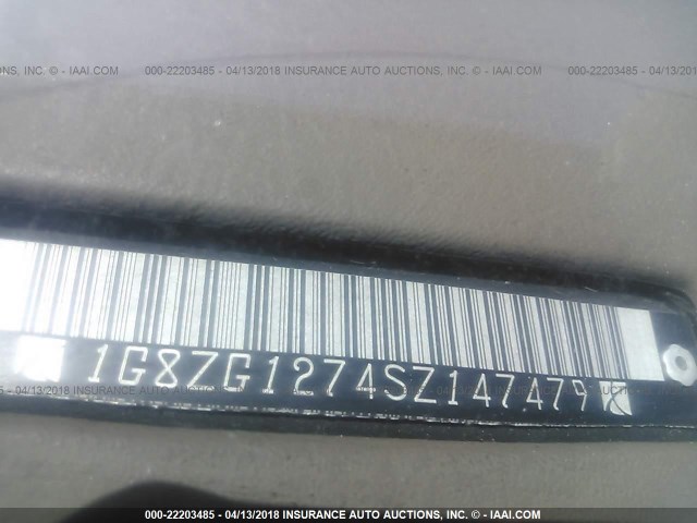 1G8ZG1274SZ147479 - 1995 SATURN SC2 RED photo 9