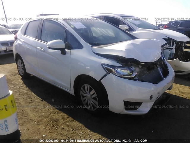 3HGGK5H55HM713640 - 2017 HONDA FIT LX WHITE photo 1