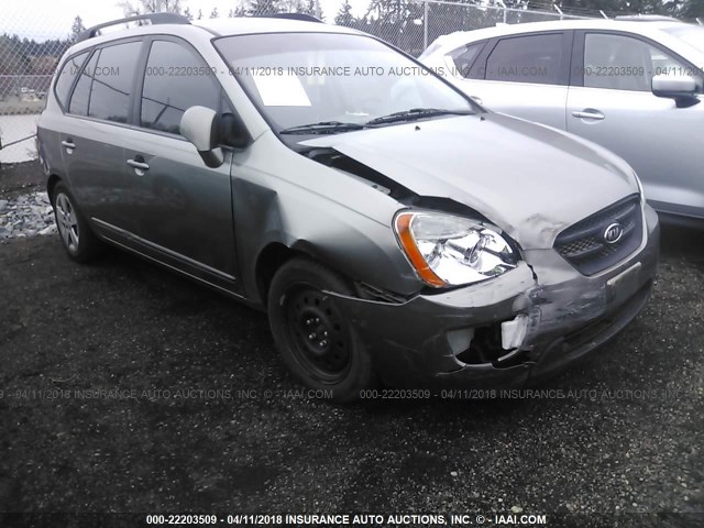 KNAFG528397259833 - 2009 KIA RONDO LX/EX SILVER photo 1