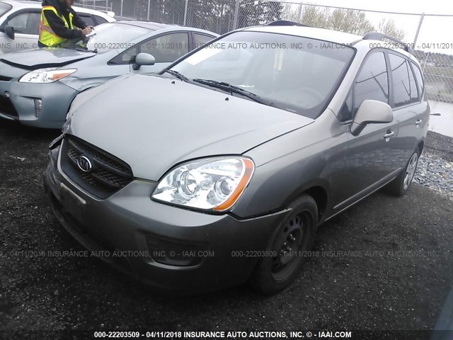 KNAFG528397259833 - 2009 KIA RONDO LX/EX SILVER photo 2