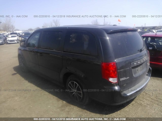 2C4RDGEG4GR116442 - 2016 DODGE GRAND CARAVAN R/T BLACK photo 3