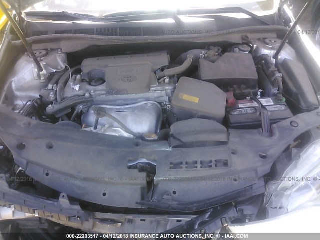 4T1BF1FK4FU953118 - 2015 TOYOTA CAMRY LE/XLE/SE/XSE GRAY photo 10