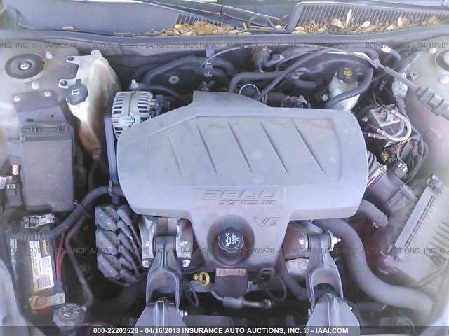 2G4WD582961284237 - 2006 BUICK LACROSSE CXL BEIGE photo 10