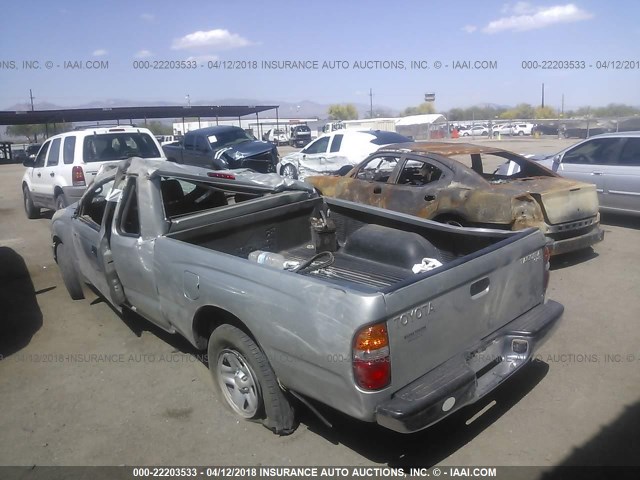 5TEVL52N93Z220664 - 2003 TOYOTA TACOMA XTRACAB SILVER photo 3