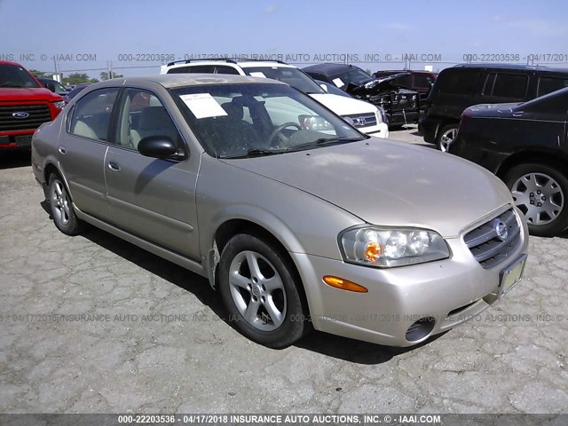 JN1DA31D73T523393 - 2003 NISSAN MAXIMA GLE/GXE/SE GOLD photo 1