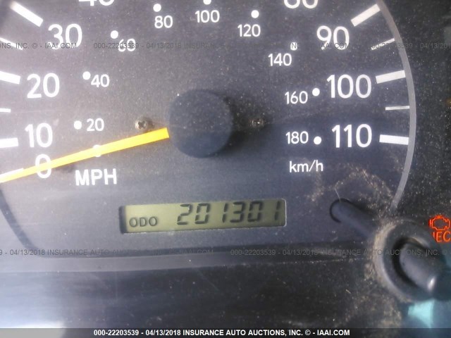 4TASM92N7YZ681478 - 2000 TOYOTA TACOMA XTRACAB PRERUNNER მწვანე ფოტო 7